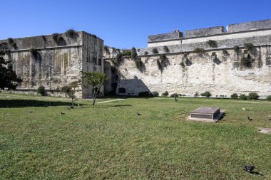 İtalya 'nın Apulia Bölgesi' ndeki Eski Lecce kasabasının muhteşem manzarası.