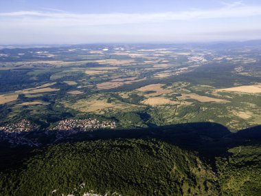 Amazing Aerial view of Balkan Mountains near Okolchitsa peak, Bulgaria clipart