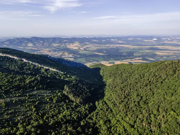 stock image Amazing Aerial view of Balkan Mountains near Okolchitsa peak, Bulgaria