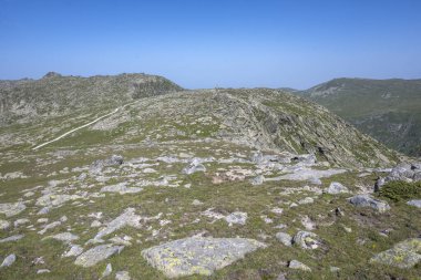 Bulgaristan 'ın Kalin zirvesi yakınlarındaki Rila Dağı' nın şaşırtıcı manzarası