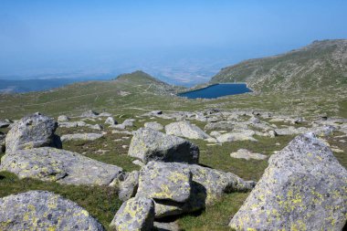 Bulgaristan 'ın Kalin zirvesi yakınlarındaki Rila Dağı' nın şaşırtıcı manzarası
