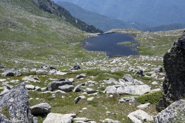 Bulgaristan 'ın Kalin zirvesi yakınlarındaki Rila Dağı' nın şaşırtıcı manzarası