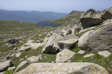 Bulgaristan 'ın Kalin zirvesi yakınlarındaki Rila Dağı' nın şaşırtıcı manzarası