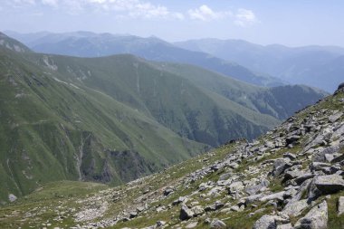 Bulgaristan 'ın Kalin zirvesi yakınlarındaki Rila Dağı' nın şaşırtıcı manzarası