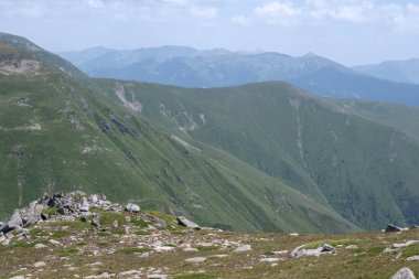 Bulgaristan 'ın Kalin zirvesi yakınlarındaki Rila Dağı' nın şaşırtıcı manzarası