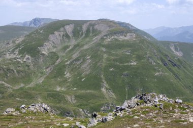 Bulgaristan 'ın Kalin zirvesi yakınlarındaki Rila Dağı' nın şaşırtıcı manzarası