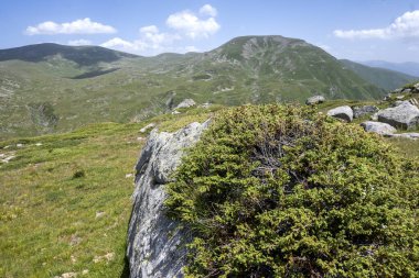 Bulgaristan 'ın Kalin zirvesi yakınlarındaki Rila Dağı' nın şaşırtıcı manzarası