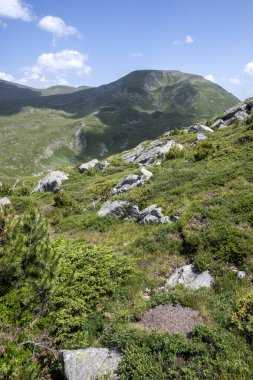 Bulgaristan 'ın Kalin zirvesi yakınlarındaki Rila Dağı' nın şaşırtıcı manzarası