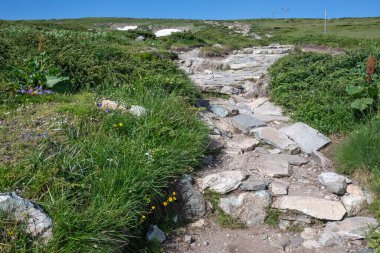 Bulgaristan 'ın Yedi Rila Gölü yakınlarındaki Rila Dağı' nın muhteşem manzarası