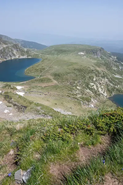 Bulgaristan 'ın Yedi Rila Gölü yakınlarındaki Rila Dağı' nın muhteşem manzarası