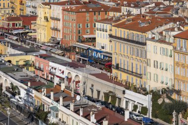 Nice, Provence Alpes-Cote d 'Azur, Fransa' nın Muhteşem Panoraması