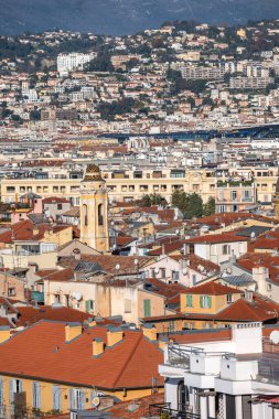 Nice, Provence Alpes-Cote d 'Azur, Fransa' nın Muhteşem Panoraması