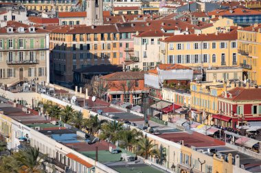 Nice, Provence Alpes-Cote d 'Azur, Fransa' nın Muhteşem Panoraması