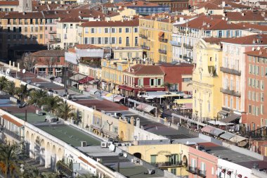 Nice, Provence Alpes-Cote d 'Azur, Fransa' nın Muhteşem Panoraması