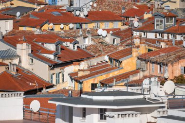 Nice, Provence Alpes-Cote d 'Azur, Fransa' nın Muhteşem Panoraması