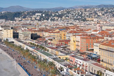 Nice, Provence Alpes-Cote d 'Azur, Fransa' nın Muhteşem Panoraması