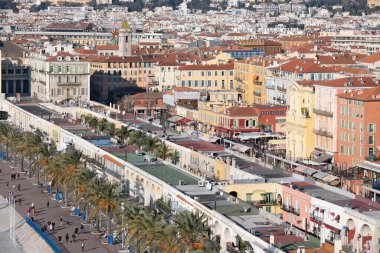Nice, Provence Alpes-Cote d 'Azur, Fransa' nın Muhteşem Panoraması