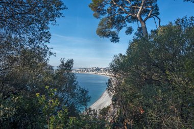 Nice, Provence Alpes-Cote d 'Azur, Fransa' nın Muhteşem Panoraması