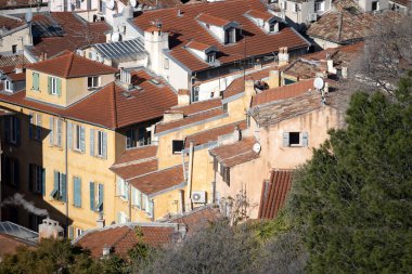 Nice, Provence Alpes-Cote d 'Azur, Fransa' nın Muhteşem Panoraması