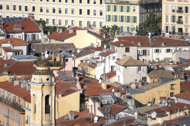 Nice, Provence Alpes-Cote d 'Azur, Fransa' nın Muhteşem Panoraması
