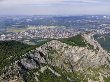 Amazing Aerial Summer Landscape of Vratsata pass at Balkan Mountains, Bulgaria clipart