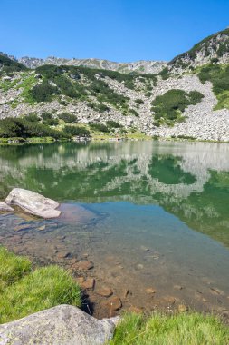 Bulgaristan 'ın Muratovo Gölü etrafındaki Pirin Dağı' nın şaşırtıcı yaz manzarası
