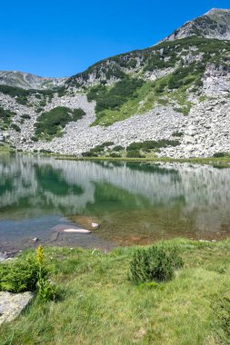Bulgaristan 'ın Muratovo Gölü etrafındaki Pirin Dağı' nın şaşırtıcı yaz manzarası