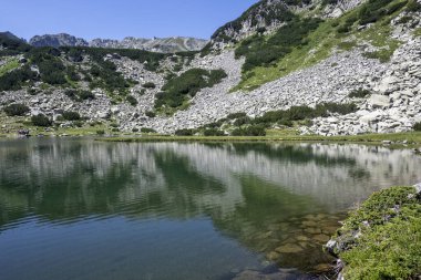 Bulgaristan 'ın Muratovo Gölü etrafındaki Pirin Dağı' nın şaşırtıcı yaz manzarası