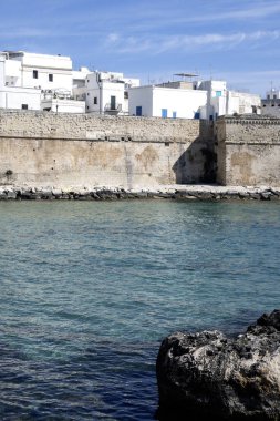 İtalya 'nın Apulia Bölgesi, Monopoli şehrinin muhteşem manzarası