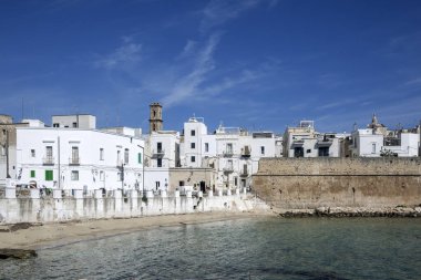 İtalya 'nın Apulia Bölgesi, Monopoli şehrinin muhteşem manzarası