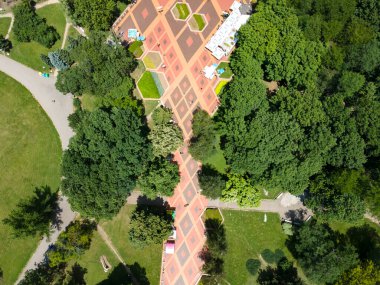 Bulgaristan 'ın Sofya kentindeki South Park' ın hava manzarası