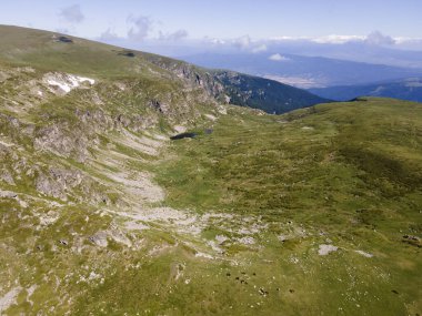 Yedi Rila Gölünün havadan görünüşü, Rila Dağı, Bulgaristan