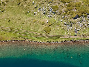 Yedi Rila Gölünün havadan görünüşü, Rila Dağı, Bulgaristan