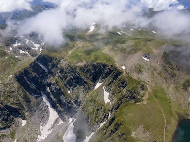 Yedi Rila Gölünün havadan görünüşü, Rila Dağı, Bulgaristan