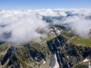 Yedi Rila Gölünün havadan görünüşü, Rila Dağı, Bulgaristan