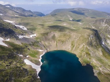 Yedi Rila Gölünün havadan görünüşü, Rila Dağı, Bulgaristan