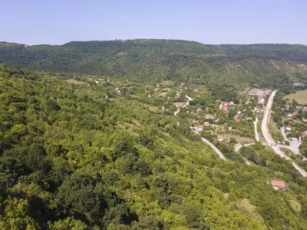 stock image Aerial view of Iskar River Gorge near Lyutibrod, Balkan Mountains, Bulgaria