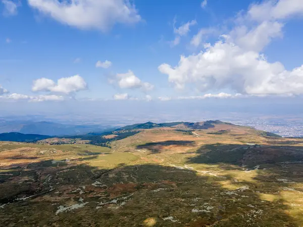 stock image Aerial panorama of Vitosha Mountain near Cherni Vrah peak, Sofia City Region, Bulgaria