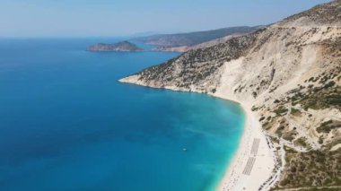 Myrtos Sahili, Cephalonia, İyon Adaları, Yunanistan