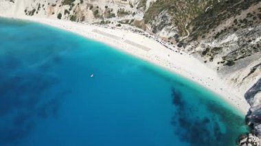 Myrtos Sahili, Cephalonia, İyon Adaları, Yunanistan