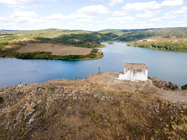 stock image Aerial view of Pchelina Reservoir, Pernik Region, Bulgaria