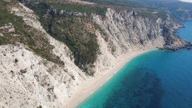 Platia Ammos Plajı, Cephalonia, İyon Adaları, Yunanistan