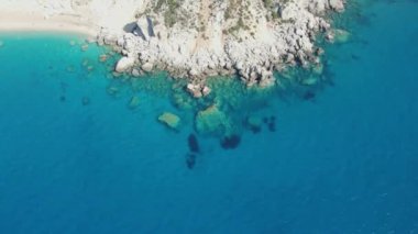 Platia Ammos Plajı, Cephalonia, İyon Adaları, Yunanistan