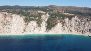 Platia Ammos Plajı, Cephalonia, İyon Adaları, Yunanistan