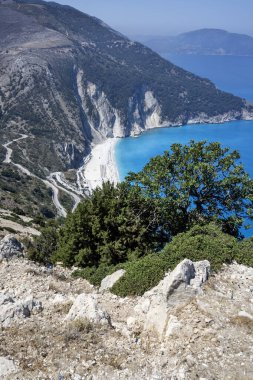 Amazing view of Myrtos Beach, Cephalonia, Ionian Islands, Greece clipart