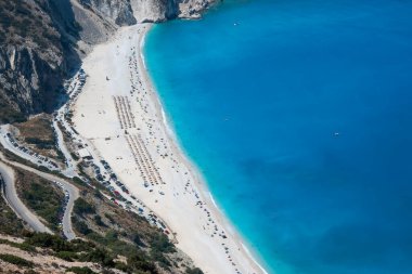 Myrtos Sahili, Cephalonia, İyon Adaları, Yunanistan