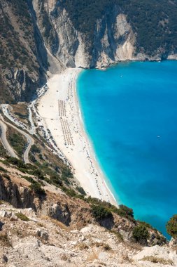 Myrtos Sahili, Cephalonia, İyon Adaları, Yunanistan