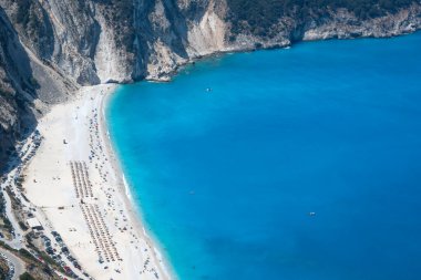 Myrtos Sahili, Cephalonia, İyon Adaları, Yunanistan