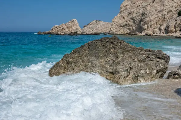 stock image Amazing view of Petani Beach, Cephalonia, Ionian Islands, Greece