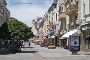 PLOVDIV, BULGARIA - 6 Temmuz 2023: Bulgaristan 'ın Filibe kentinin şaşırtıcı Panoramik görünümü